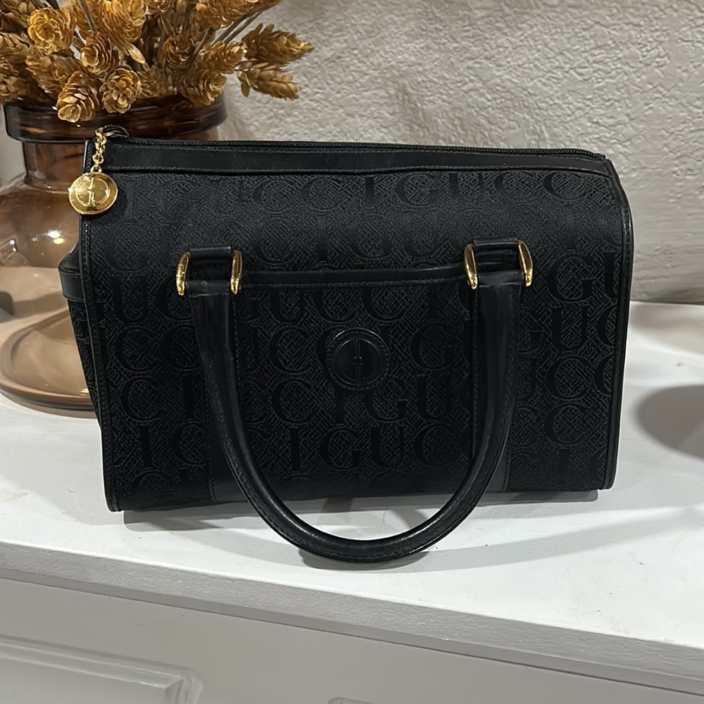 Vintage Gucci Boston Canvas Purse